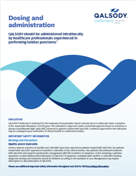 Dosing and administration brochure